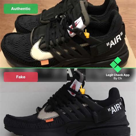 nike air presto acronym fake vs real|black off white presto.